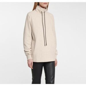 Varley sweatshirt Atlas stretch cotton jersey Cream‎ Medium